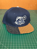 Navy boro brim snapback