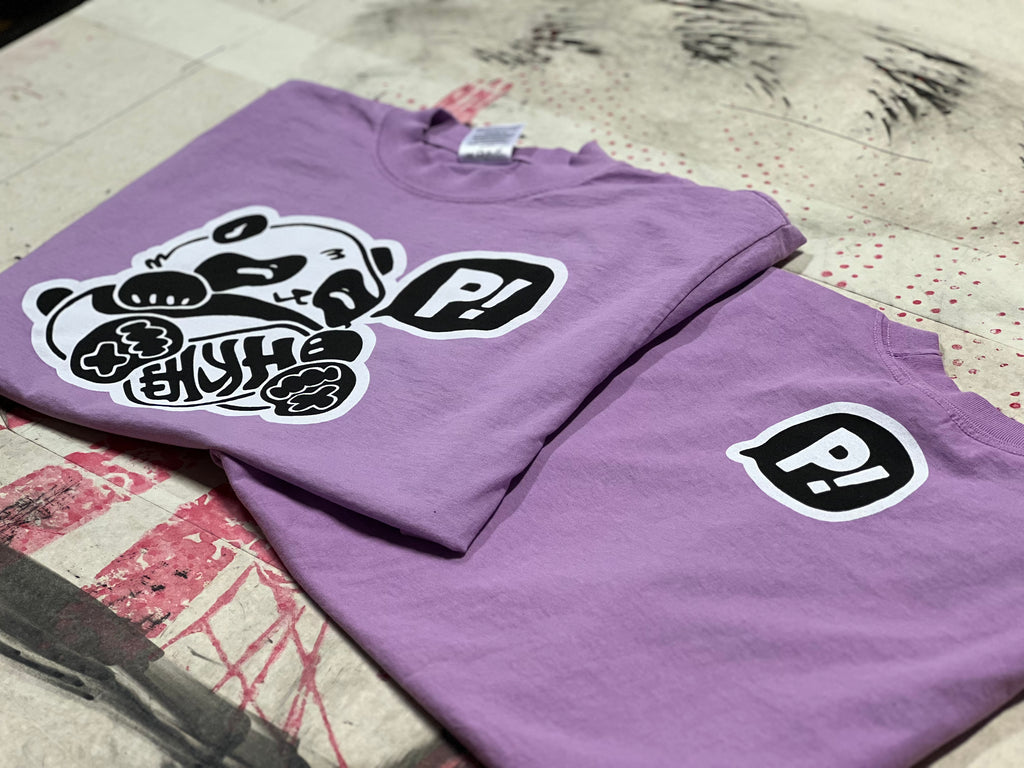 Pander lavender classic logo t shirt